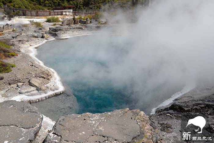 火山口下的罗托鲁阿(Rotorua)