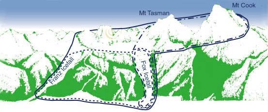 新西兰的弗朗兹·约瑟夫冰川(Franz Josef Glacier)和福克斯冰川(Fox Glacier)游玩简介